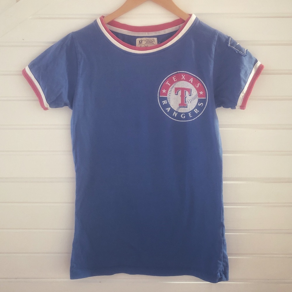 Texas Rangers Red Jacket Shirt Size Medium